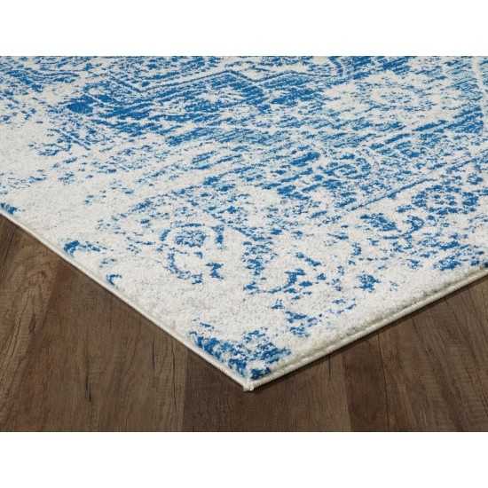 Evolution Ivory/Blue Verona 5'3" x 7'3" Rug