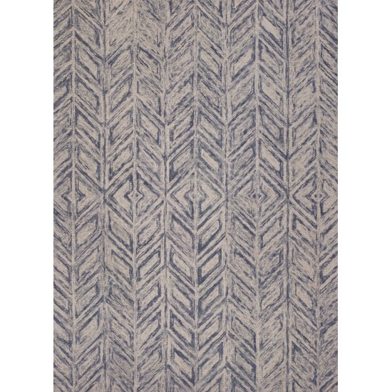 Gramercy Blue Hither Herringbone 27" X 45" Rug