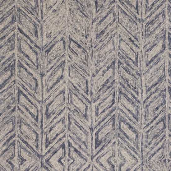 Gramercy Blue Hither Herringbone 27" X 45" Rug