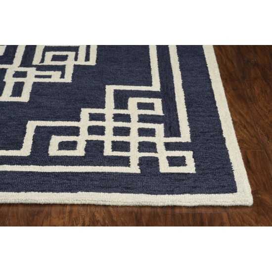 Gramercy Navy Ivory Maysville 3'3" x 5'3" Rug