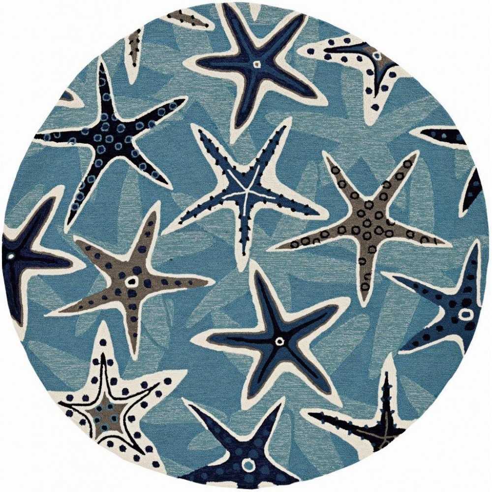 Harbor Blue Sands 7'6" Round Rug