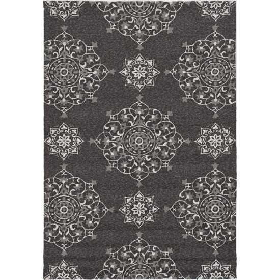 Harbor Charcoal Courtyard 2' x 3' Rug