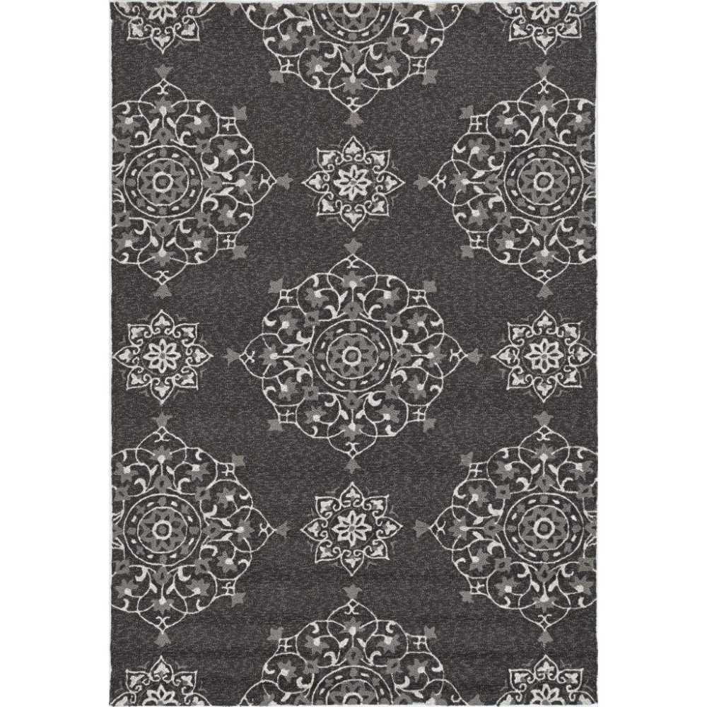 Harbor Charcoal Courtyard 2' x 3' Rug