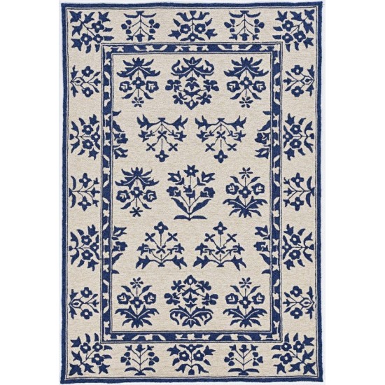 Harbor Sand/Blue Haven 5' x 7'6" Rug