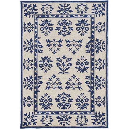 Harbor Sand/Blue Haven 7'6" x 9'6" Rug