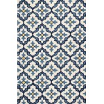 Harbor Ivory/Blue Mosaic 2' x 3' Rug