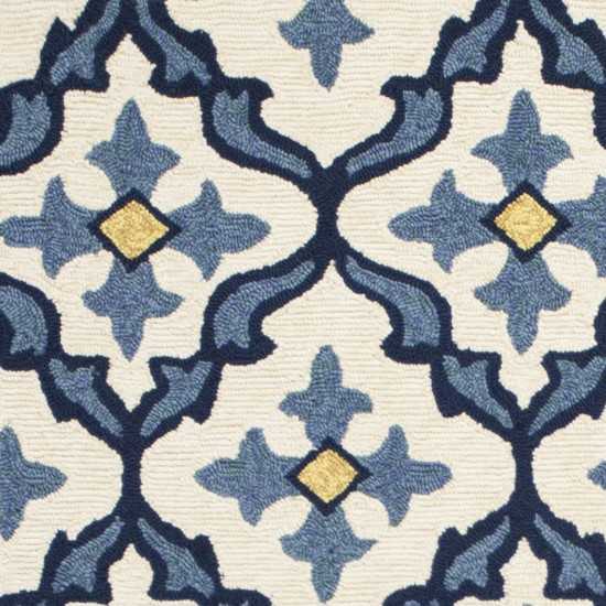 Harbor Ivory/Blue Mosaic 7'6" x 9'6" Rug