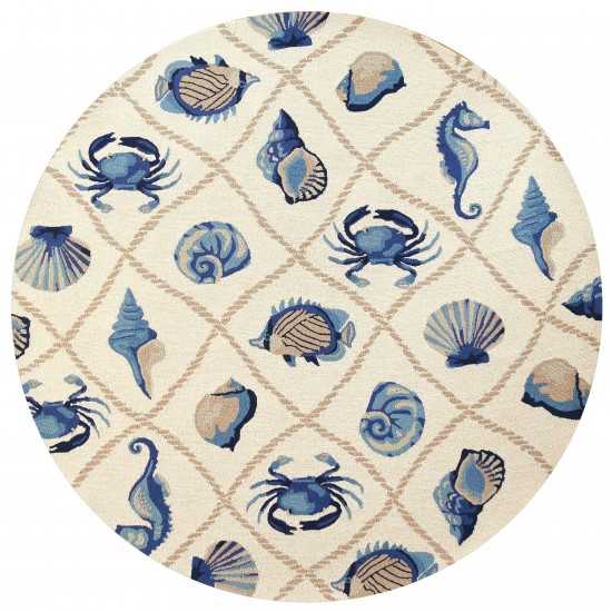 Harbor Sand Seaside 7'6" Round Rug