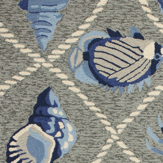 Harbor Grey Seaside 7'6" Round Rug