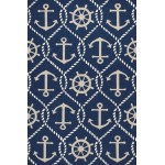 Harbor Navy Marina 2' x 3' Rug