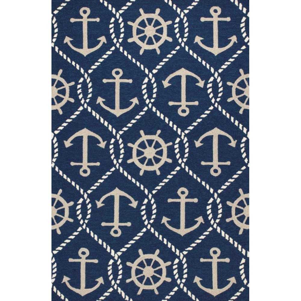 Harbor Navy Marina 2' x 3' Rug