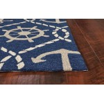 Harbor Navy Marina 2' x 3' Rug