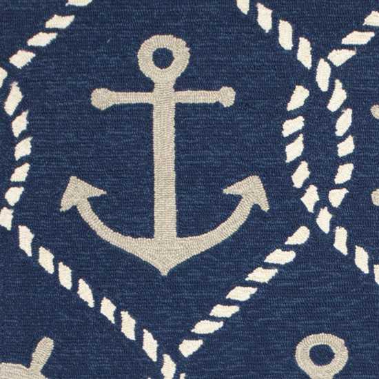 Harbor Navy Marina 2' x 3' Rug