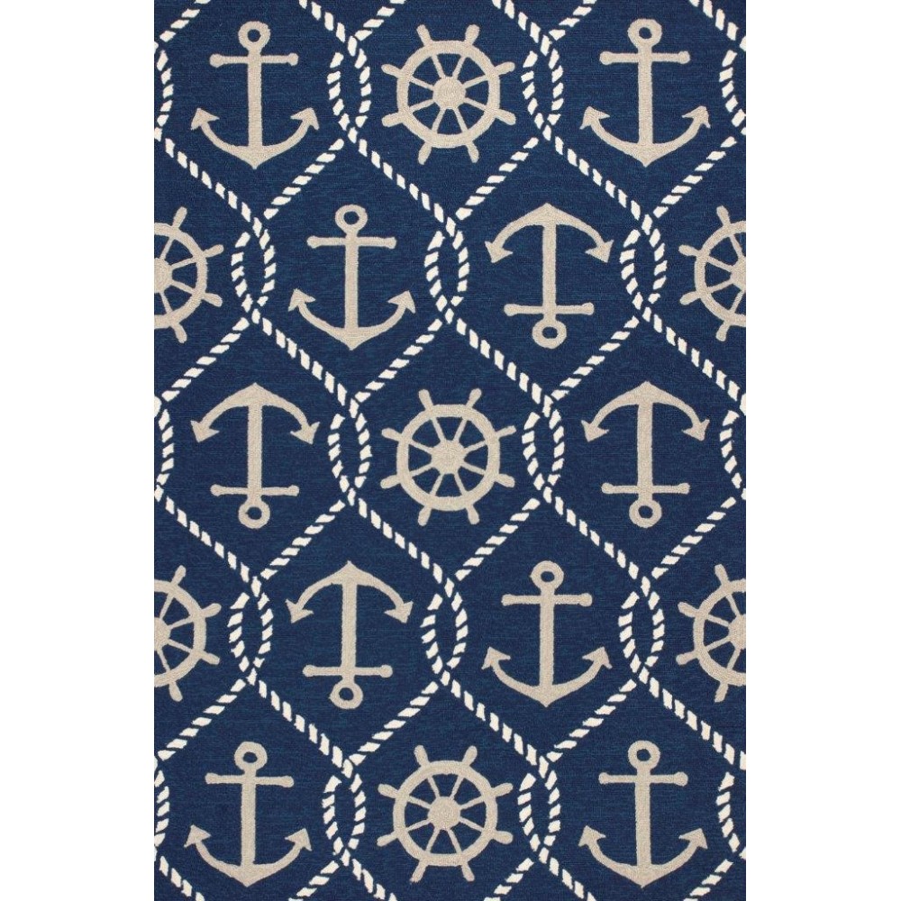 Harbor Navy Marina 3'3" x 5'3" Rug Harbor Navy Marina 3'3" x 5'3" Rug