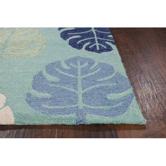 Harbor Turquoise Palms 2' x 3' Rug