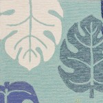 Harbor Turquoise Palms 7'6" Round Rug