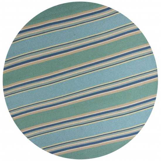 Harbor Ocean Stripes 7'6" Round Rug