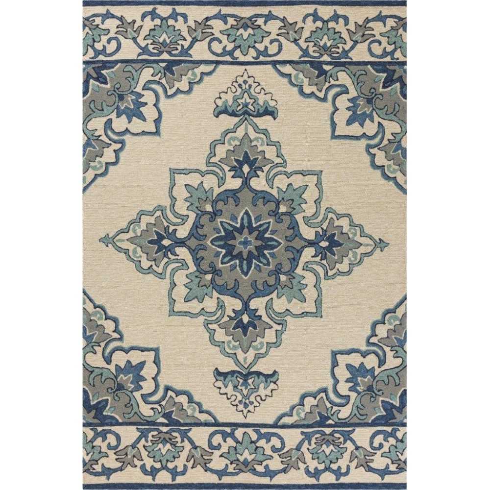 Harbor Ivory/Blue Serafina 3'3" x 5'3" Rug