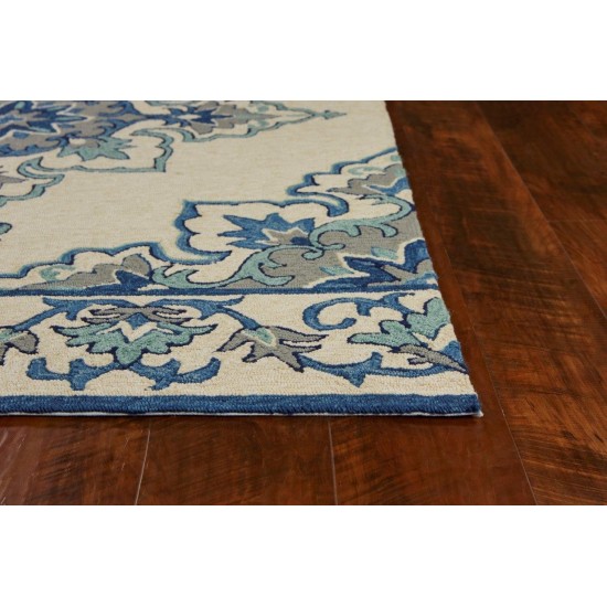 Harbor Ivory/Blue Serafina 3'3" x 5'3" Rug