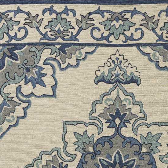 Harbor Ivory/Blue Serafina 3'3" x 5'3" Rug