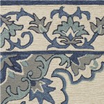 Harbor Ivory/Blue Serafina 3'3" x 5'3" Rug