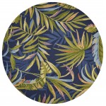 Harbor Ink Blue Playa 7'6" Round Rug