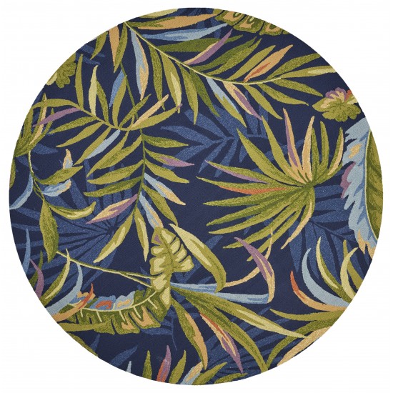 Harbor Ink Blue Playa 7'6" Round Rug