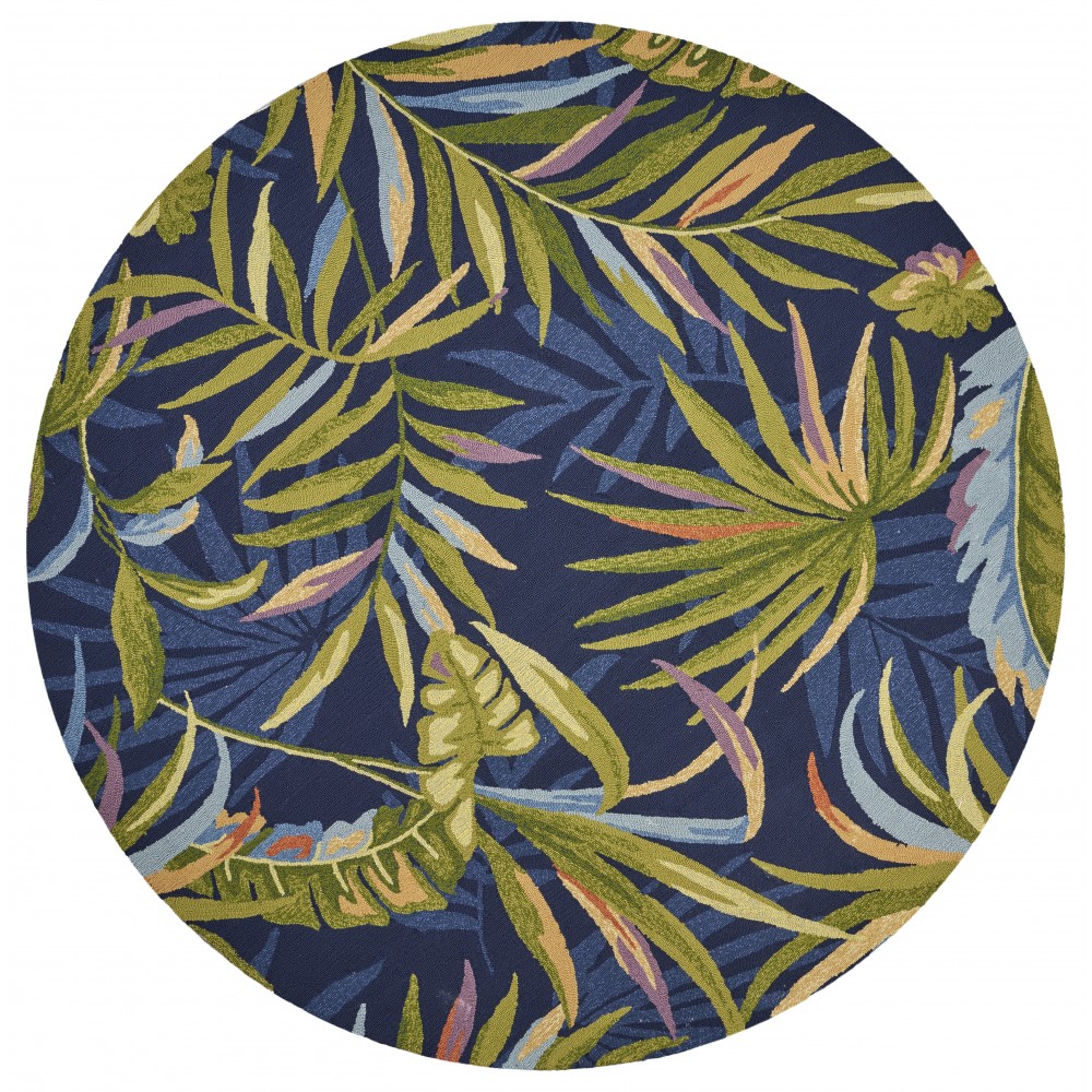 Harbor Ink Blue Playa 7'6" Round Rug