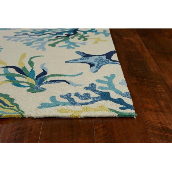 Harbor Ivory/Blue Oceana 2' x 3' Rug