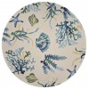 Harbor Ivory/Blue Oceana 7'6" Round Rug