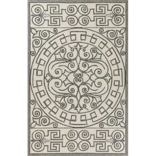 Harbor Ivory/Grey Irongate 3'3" x 5'3" Rug