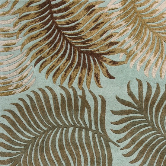 Havana Aqua Fern View 2'3" x 8' Runner Rug