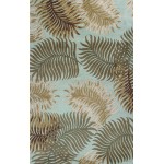 Havana Aqua Fern View 3'3" x 5'3" Rug