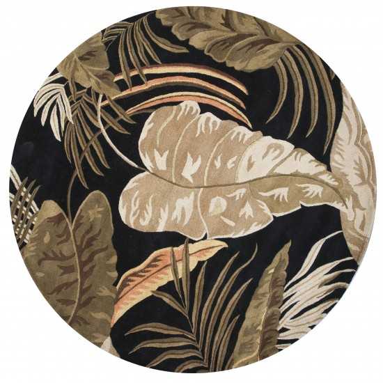 Havana Midnight Rainforest 7'6" Round Rug