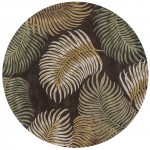Havana Espresso Fern View 7\'6" Round Rug