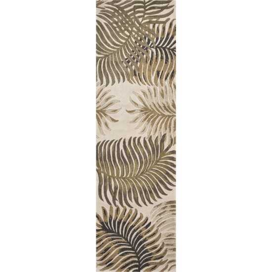 Havana Natural Fern View 2'3" x 8' Runner Rug