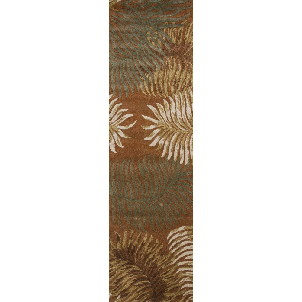 Havana Rust Fern View 2'3" x 8' Runner Rug