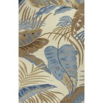 Havana Ivory/Blue Rainforest 30" X 50" Rug