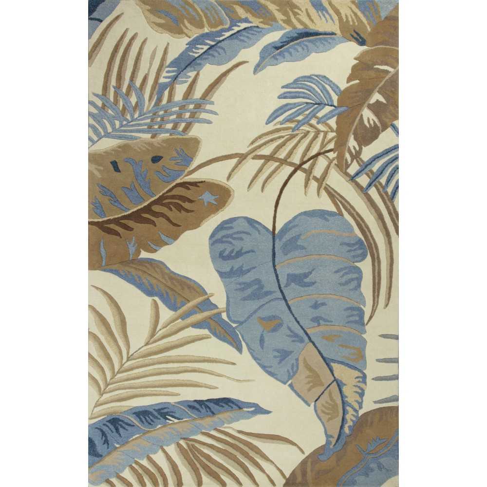 Havana Ivory/Blue Rainforest 30" X 50" Rug Havana Ivory/Blue Rainforest 30" X 50" Rug