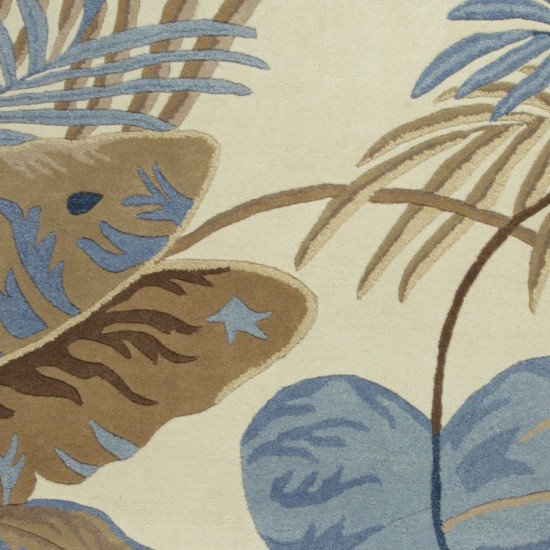 Havana Ivory/Blue Rainforest 3'3" x 5'3" Rug