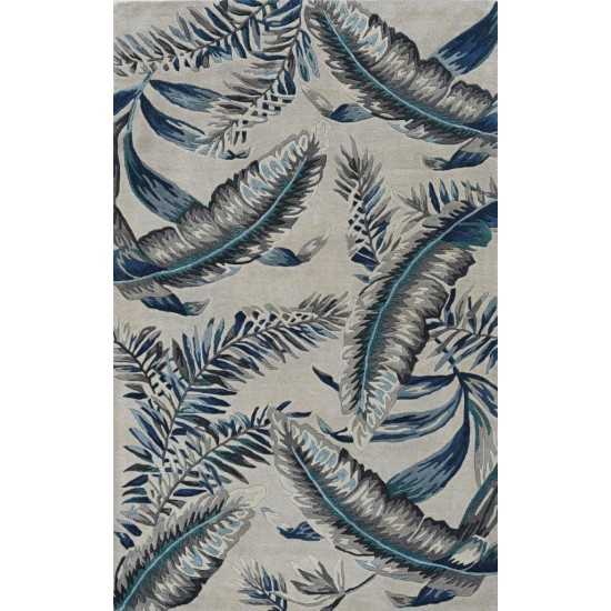 Havana Grey/Blue Tropics 30" X 50" Rug