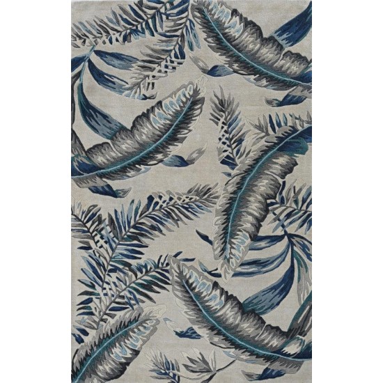 Havana Grey/Blue Tropics 3'3" x 5'3" Rug