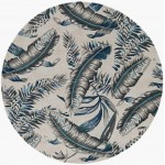 Havana Grey/Blue Tropics 7'6" Round Rug