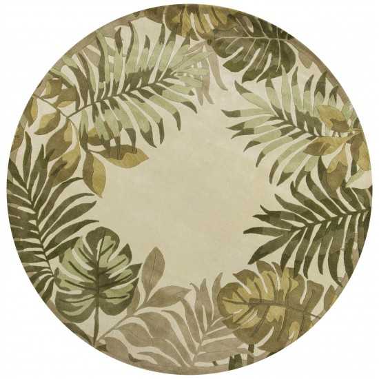 Havana Ivory Paradise 7'6" Round Rug