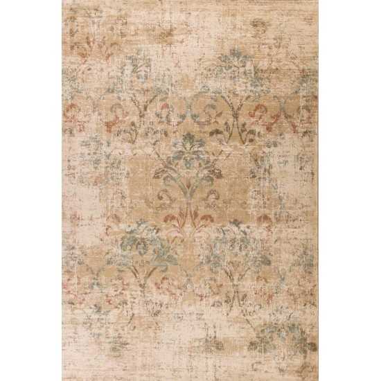 Heritage Champagne Damask 3'3" x 4'11" Rug