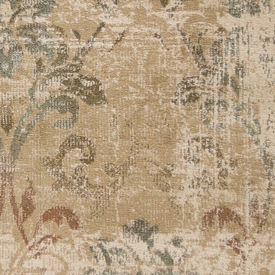 Heritage Champagne Damask 7'7" Round Rug