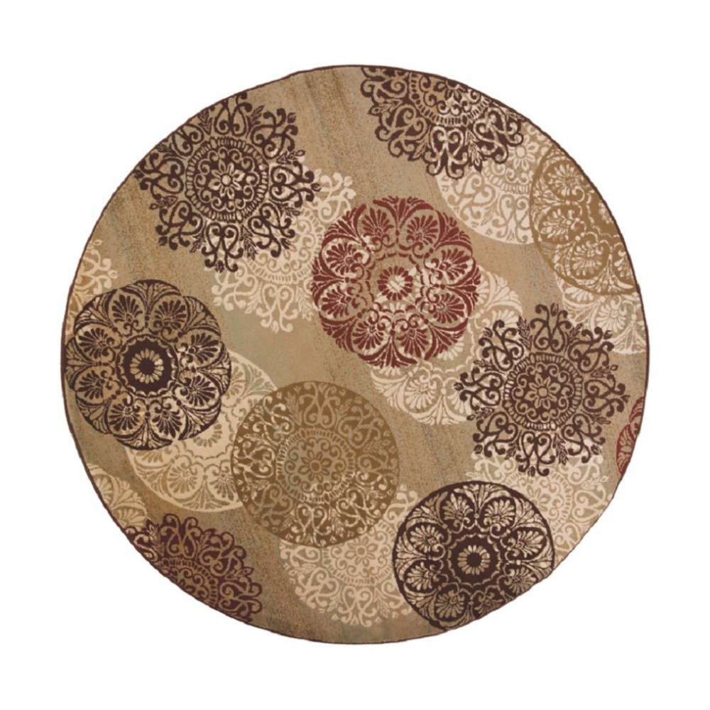 Heritage Sage Accents 7'7" Round Rug