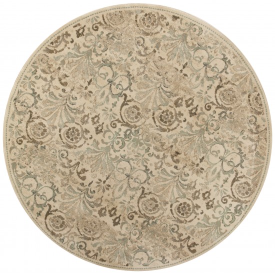 Heritage Ivory Florence 7'7" Round Rug