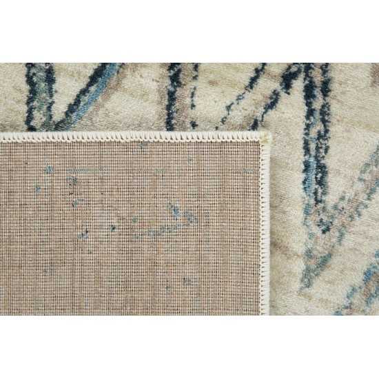 Heritage Ivory/Blue Chevron 3'3" x 4'11" Rug