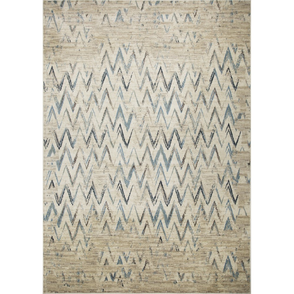 Heritage Ivory/Blue Chevron 7'7" x10'10" Rug